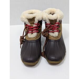 Sperry Alpine Saltwater Big Kid Size 5M Brown/Black NEW (no box)